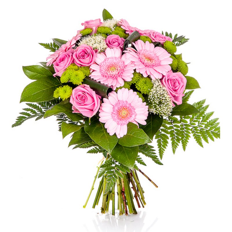 Romantic Roses and mini Gerberas